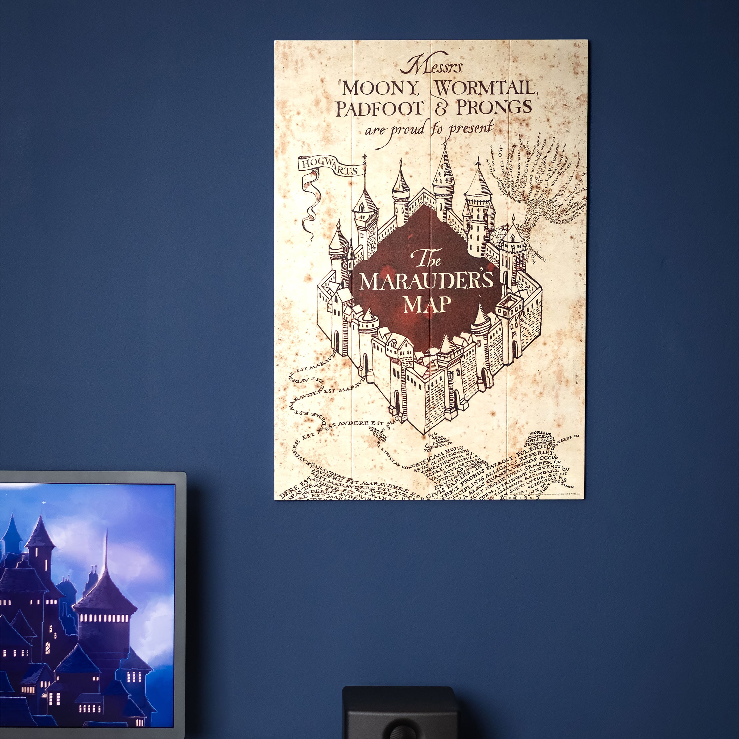 Imagen del producto Harry Potter - Mapa del Merodeador Cuadro de Madera