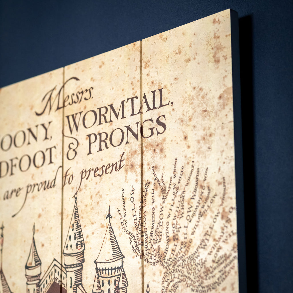 Imagen del producto Harry Potter - Mapa del Merodeador Cuadro de Madera