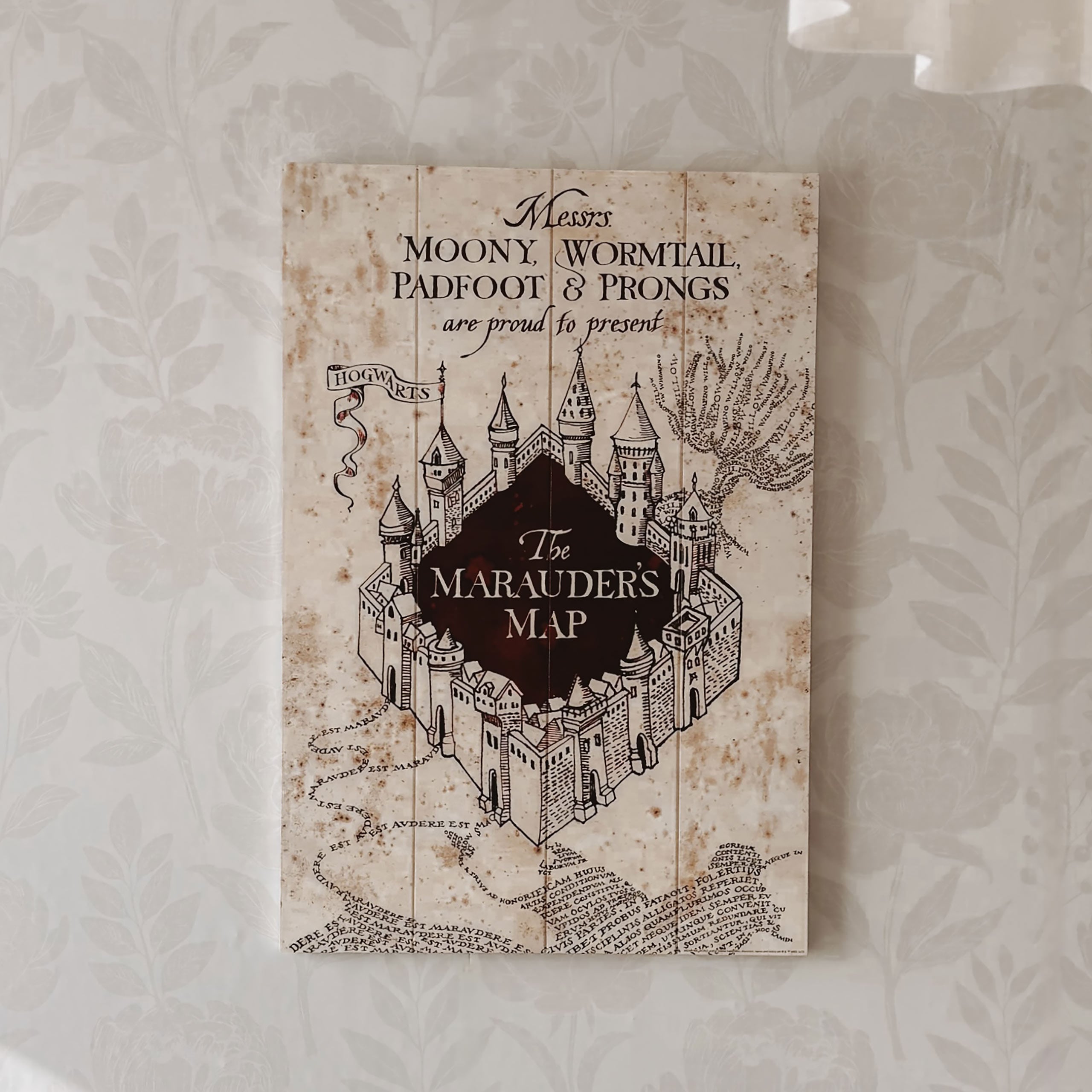 Imagen del producto Harry Potter - Mapa del Merodeador Cuadro de Madera