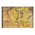 Imagen del producto Señor de los Anillos - Mapa de la Tierra Media Cuadro de madera para pared