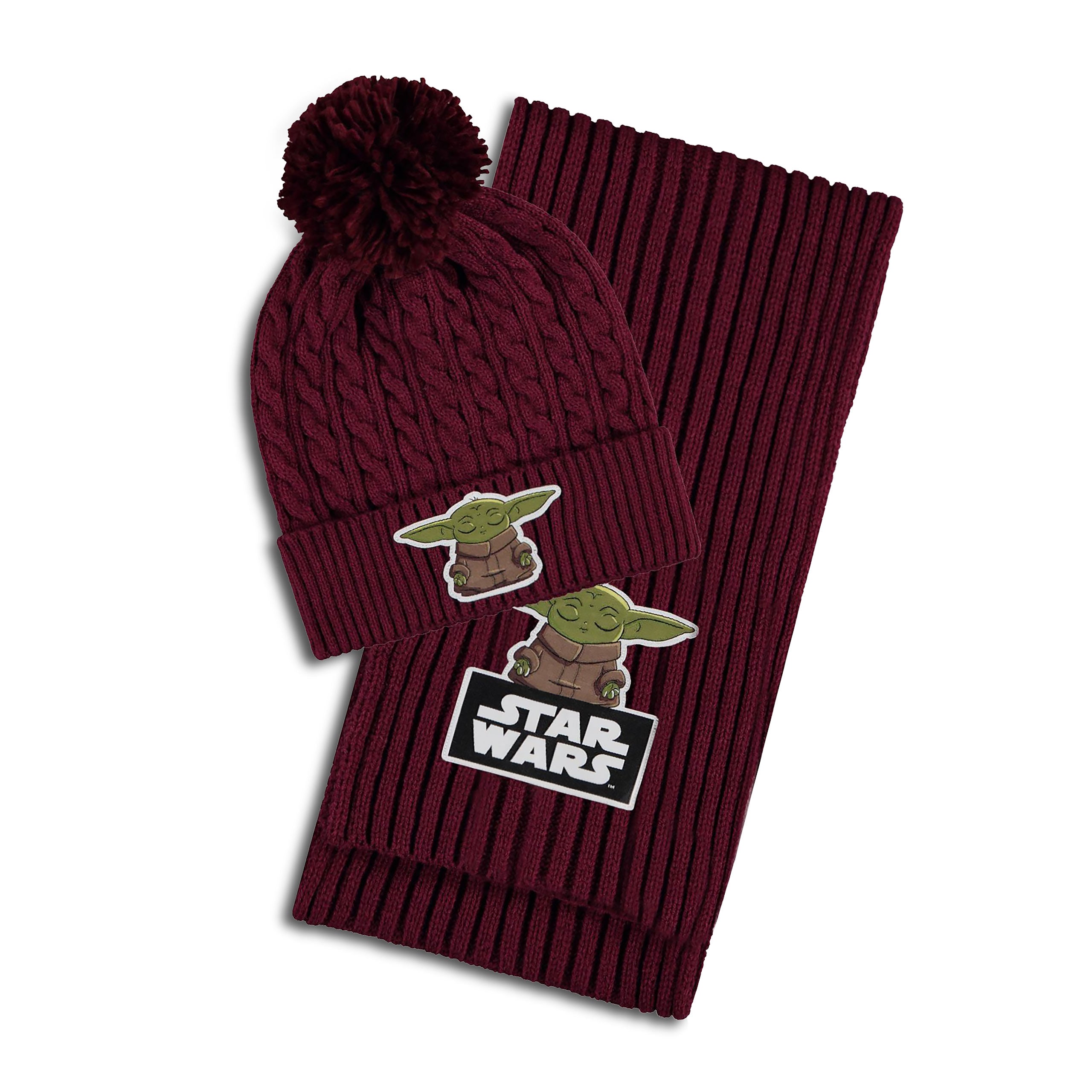 Imagen del producto Gorro Grogu con pompón y bufanda - Star Wars The Mandalorian