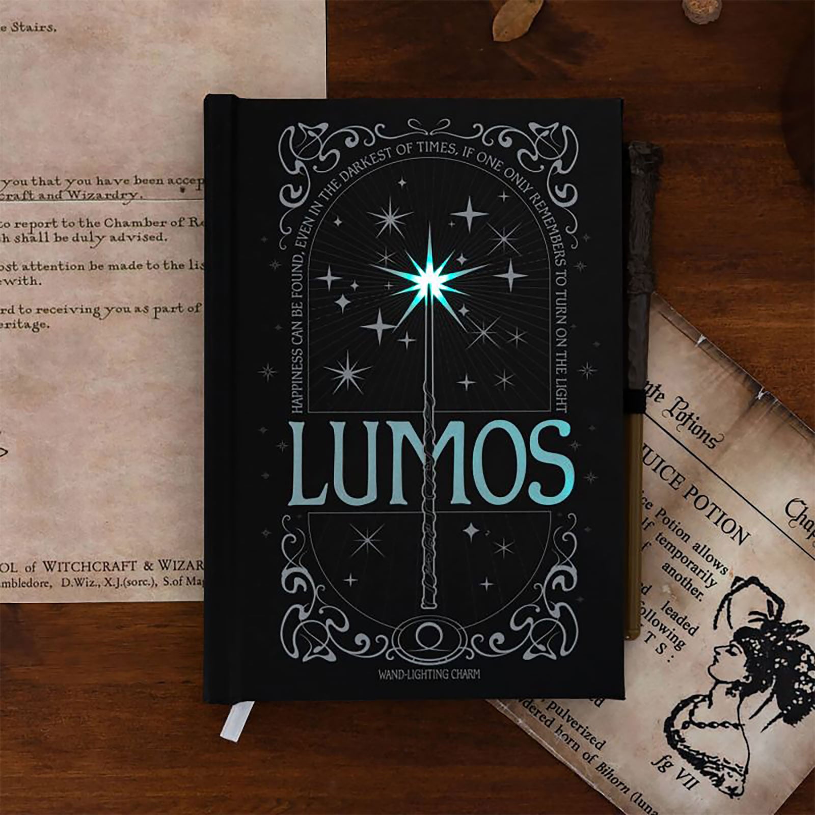 Imagen del producto Harry Potter - Cuaderno Lumos Maxima con efecto de luz