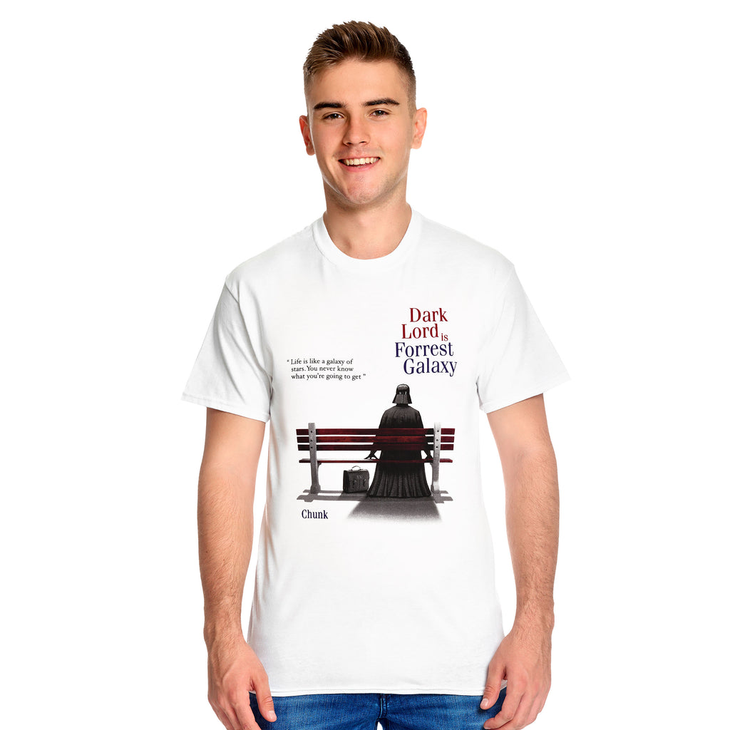 Imagen del producto Camiseta Dark Lord is Forrest Galaxy para fans de Star Wars blanca