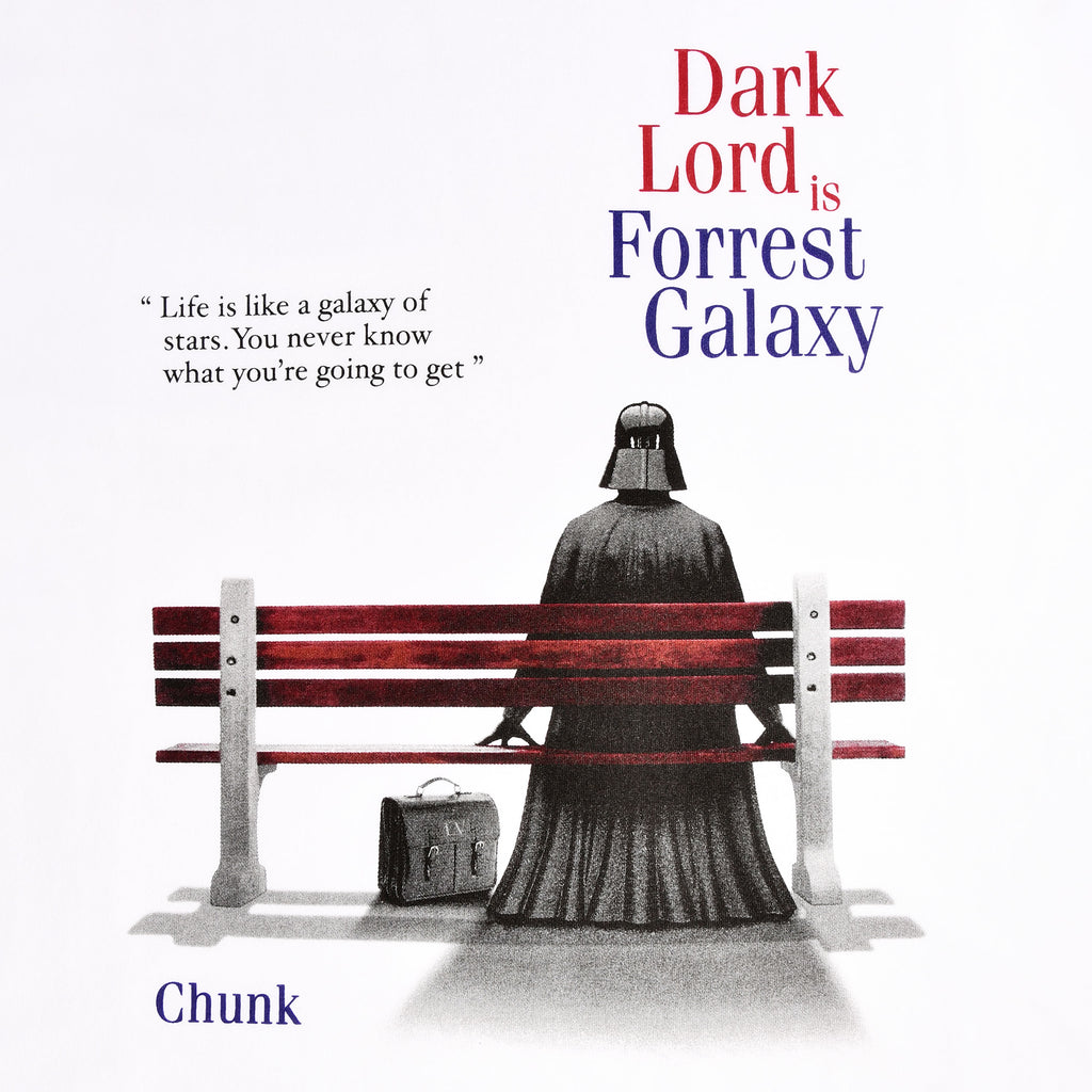 Imagen del producto Camiseta Dark Lord is Forrest Galaxy para fans de Star Wars blanca