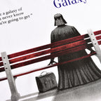 Imagen del producto Camiseta Dark Lord is Forrest Galaxy para fans de Star Wars blanca
