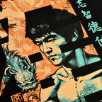 Imagen del producto Camiseta de caligrafía Kung Fu para fans de Bruce Lee negra
