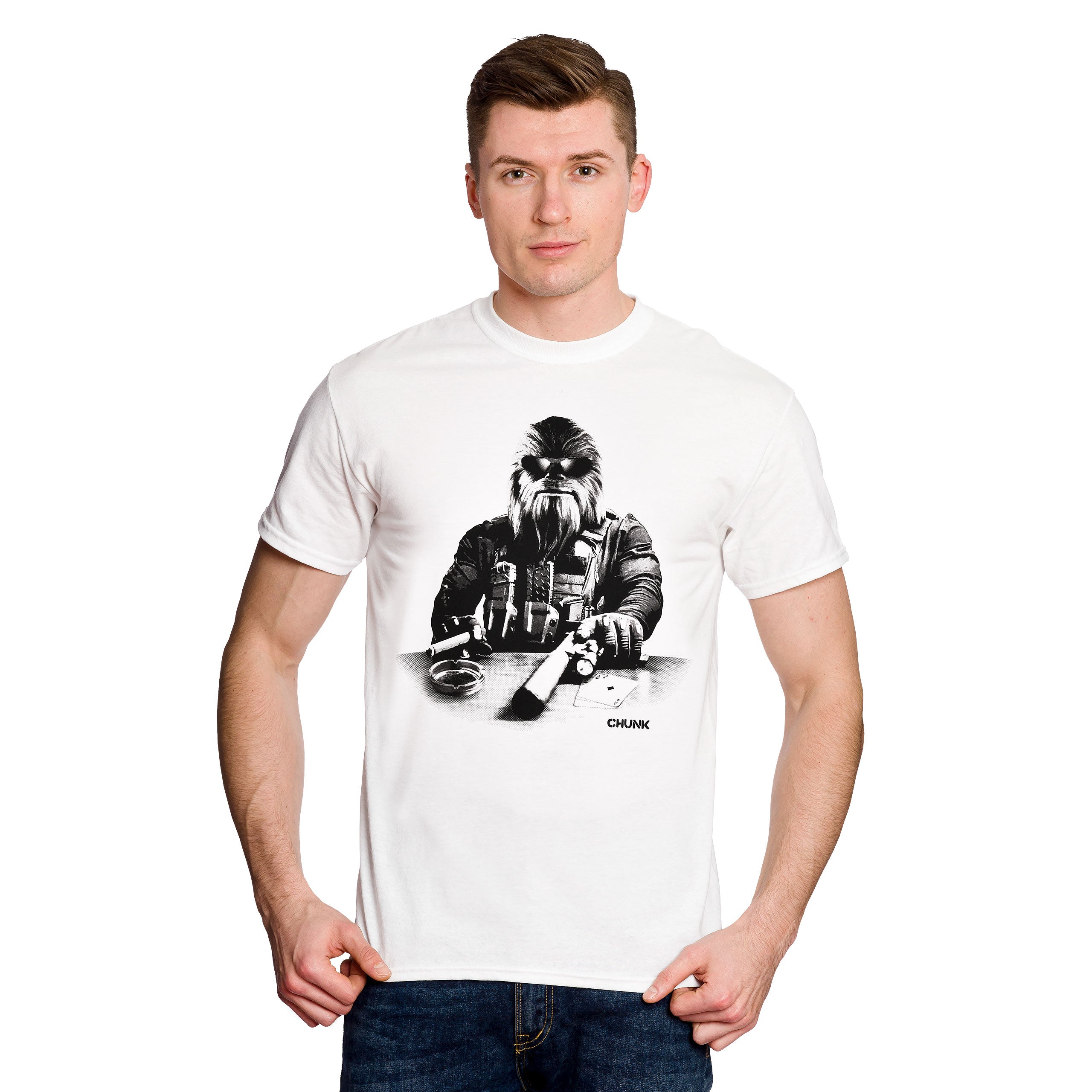 Imagen del producto Camiseta de agente Chewie para fans de Star Wars blanca