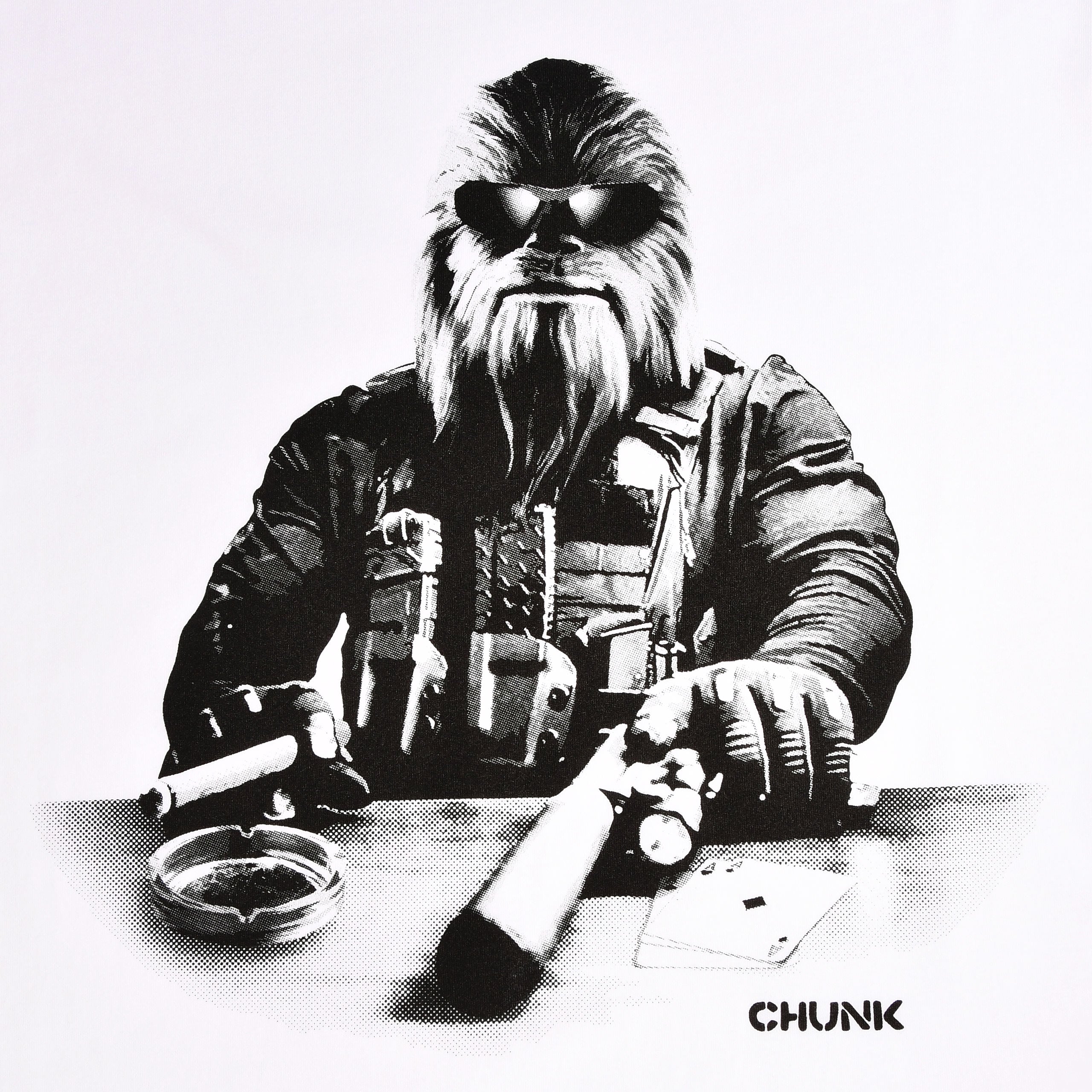 Imagen del producto Camiseta de agente Chewie para fans de Star Wars blanca