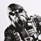 Imagen del producto Camiseta de agente Chewie para fans de Star Wars blanca