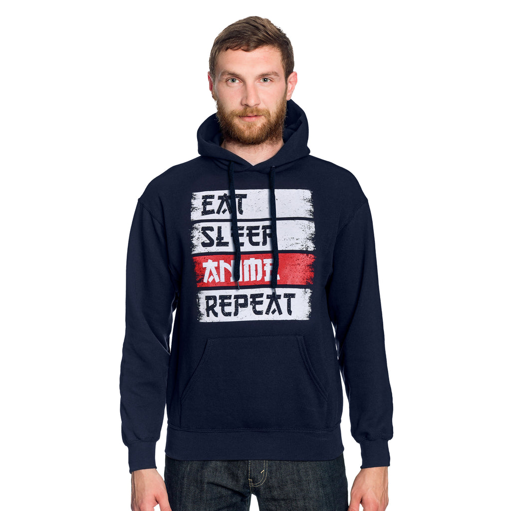 Imagen del producto Sudadera con capucha Daily Routine para fans del anime azul