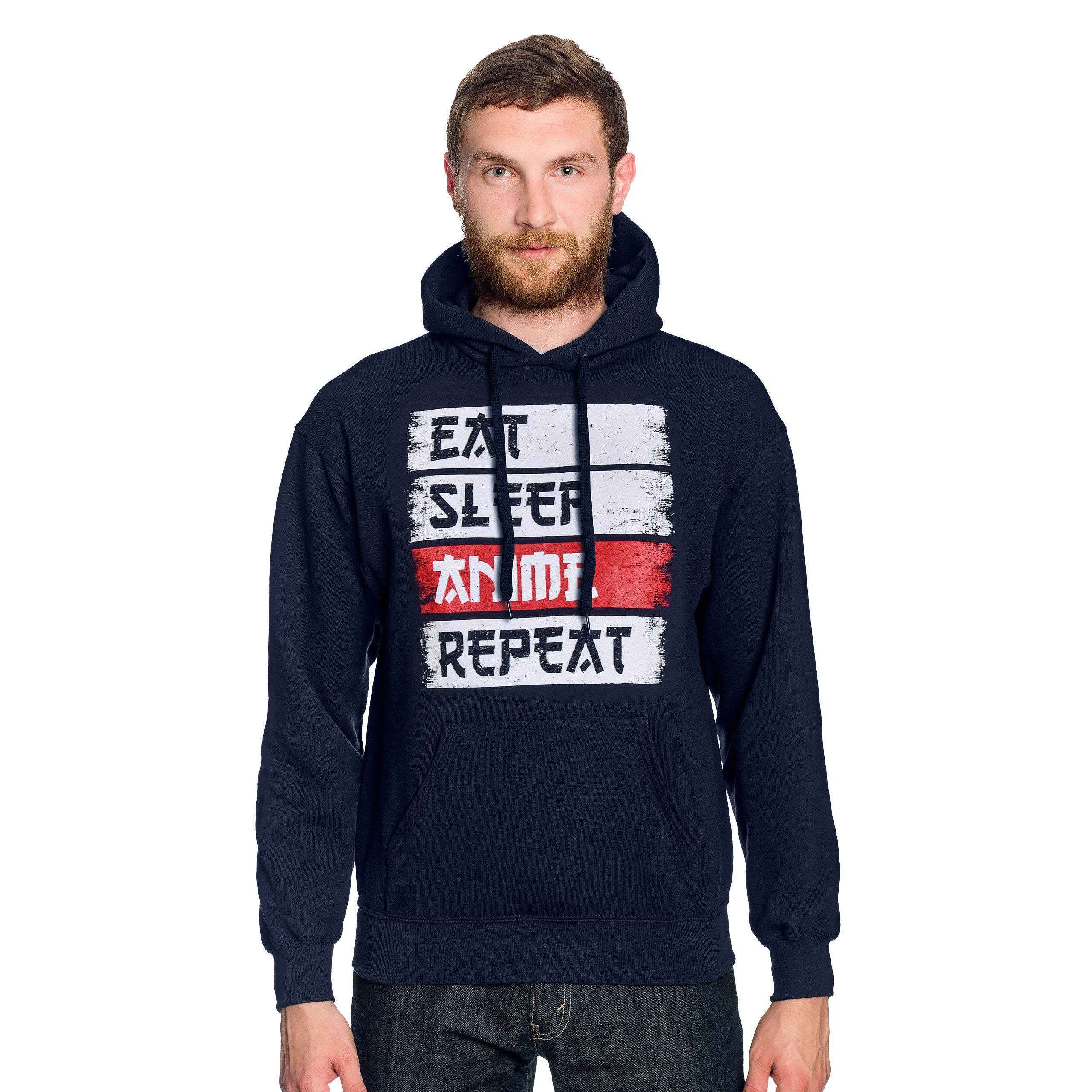 Imagen del producto Sudadera con capucha Daily Routine para fans del anime azul