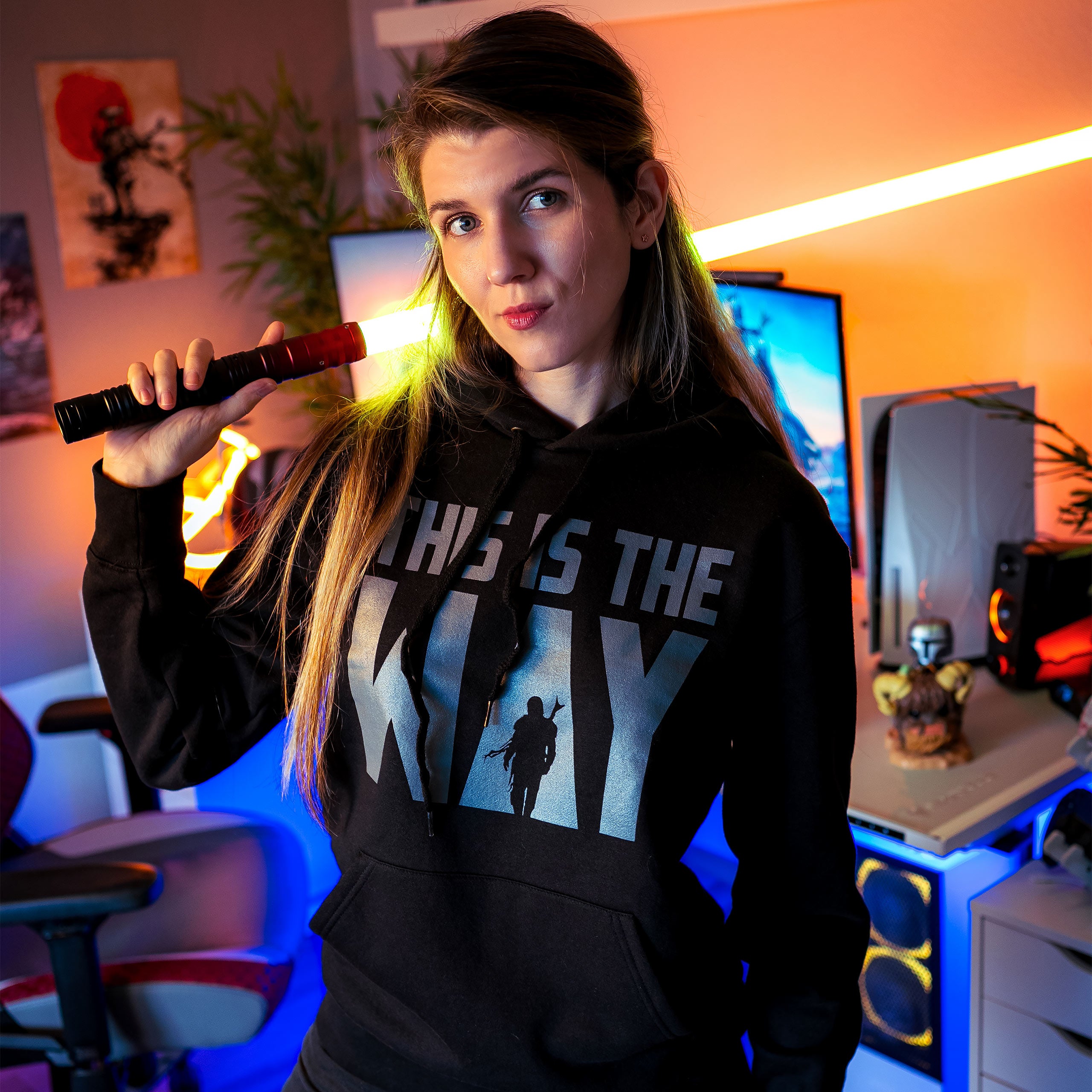 Imagen del producto Sudadera con capucha 'This is the Way' para fans de Star Wars negra