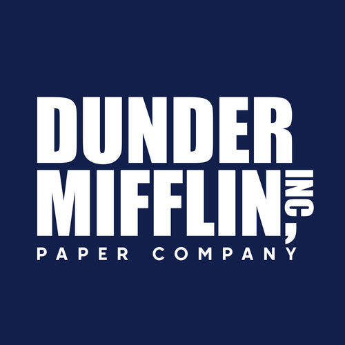 Imagen del producto Camiseta con logo de Paper Company para fans de The Office azul