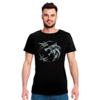 Imagen del producto Witcher - Camiseta de medallón de lobo negra