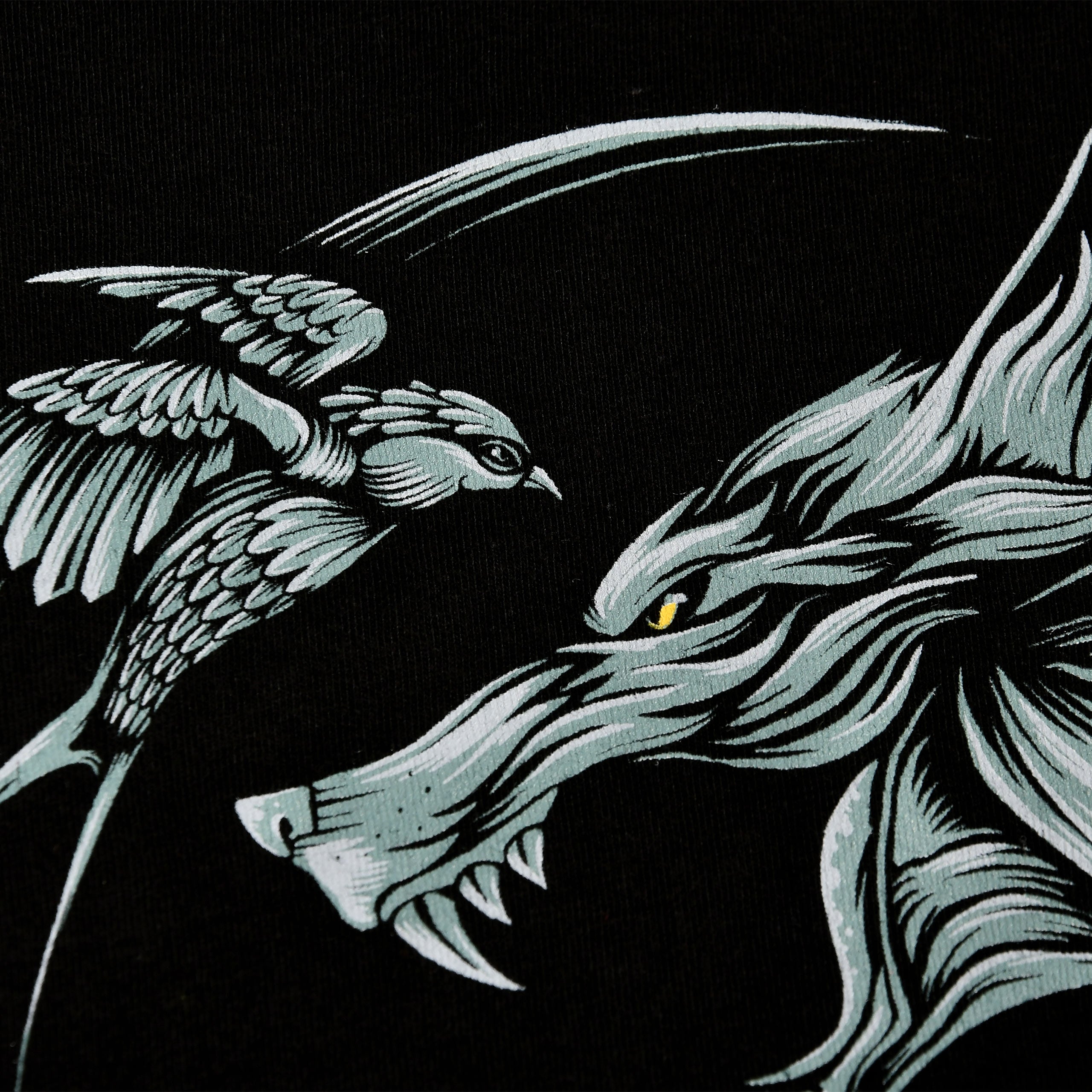 Imagen del producto Witcher - Camiseta de medallón de lobo negra