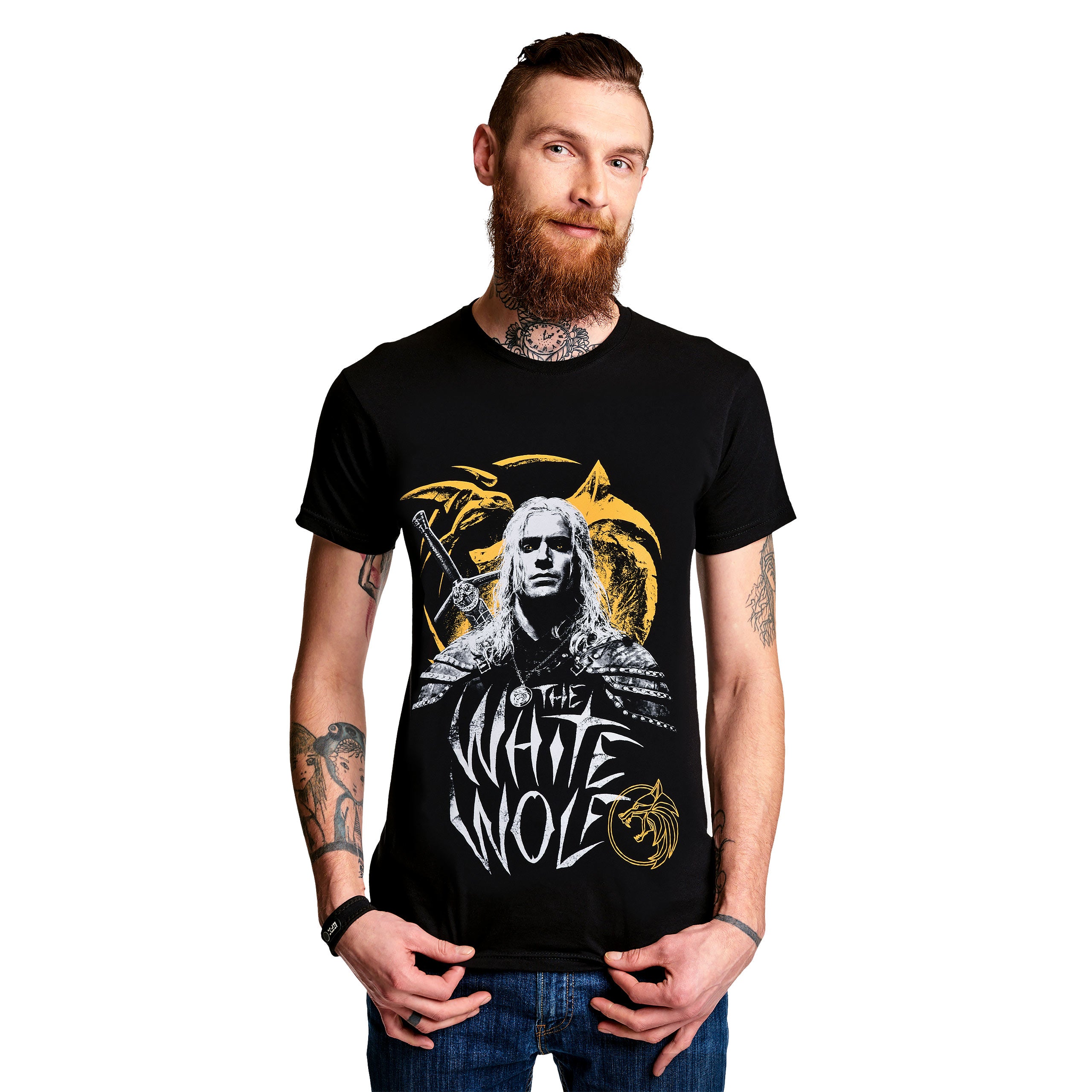 Imagen del producto Witcher - Geralt Lobo Blanco Camiseta negra