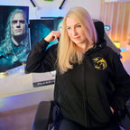 Imagen del producto Witcher - Geralt Lobo Blanco Chaqueta con capucha negra