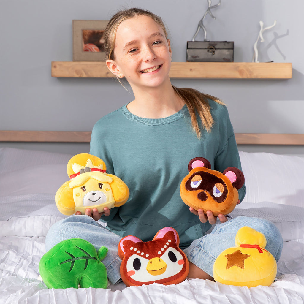 Imagen del producto Animal Crossing - Figura de peluche con logo de hoja