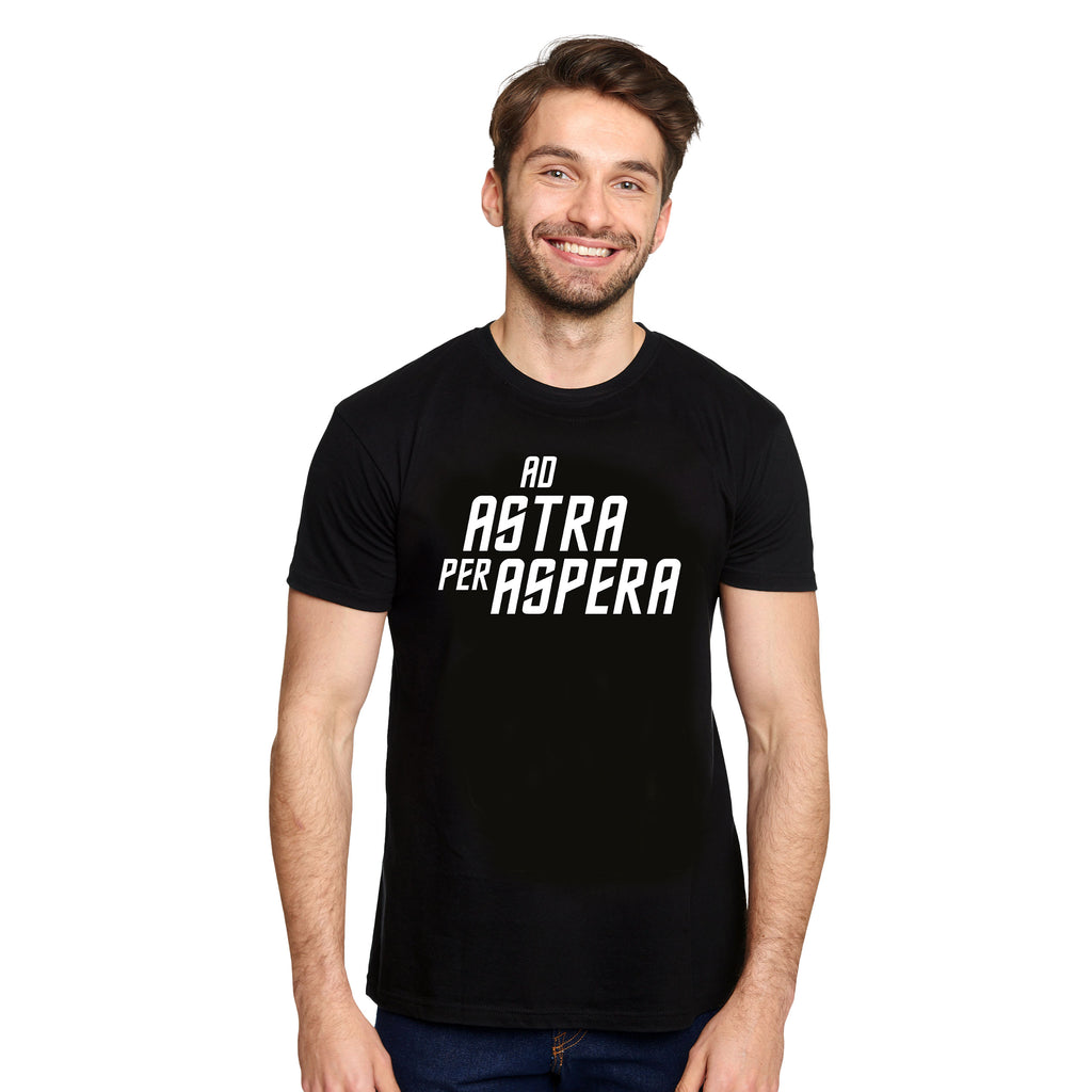 Imagen del producto Camiseta Ad Astra Per Aspera para fans de Star Trek negra
