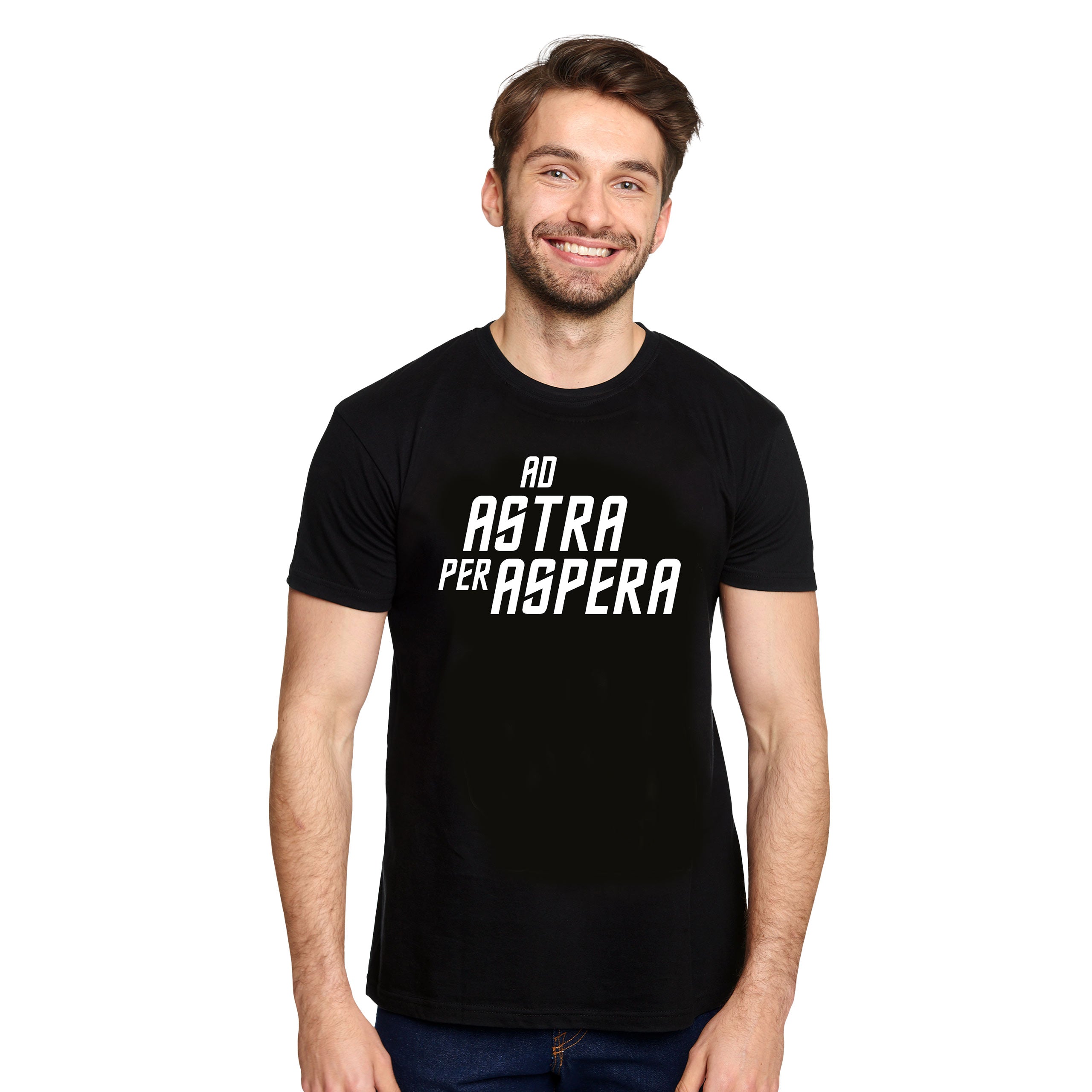 Imagen del producto Camiseta Ad Astra Per Aspera para fans de Star Trek negra