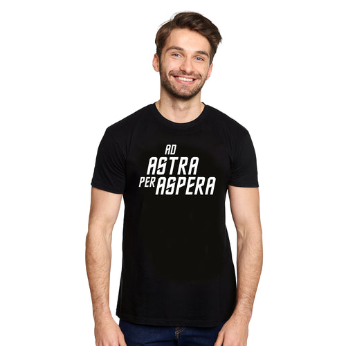 Imagen del producto Camiseta Ad Astra Per Aspera para fans de Star Trek negra
