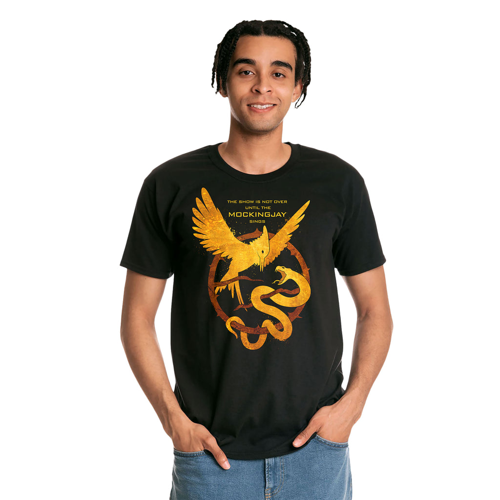 Imagen del producto Camiseta de Songbird y Snake para fans de Los juegos del hambre, negro