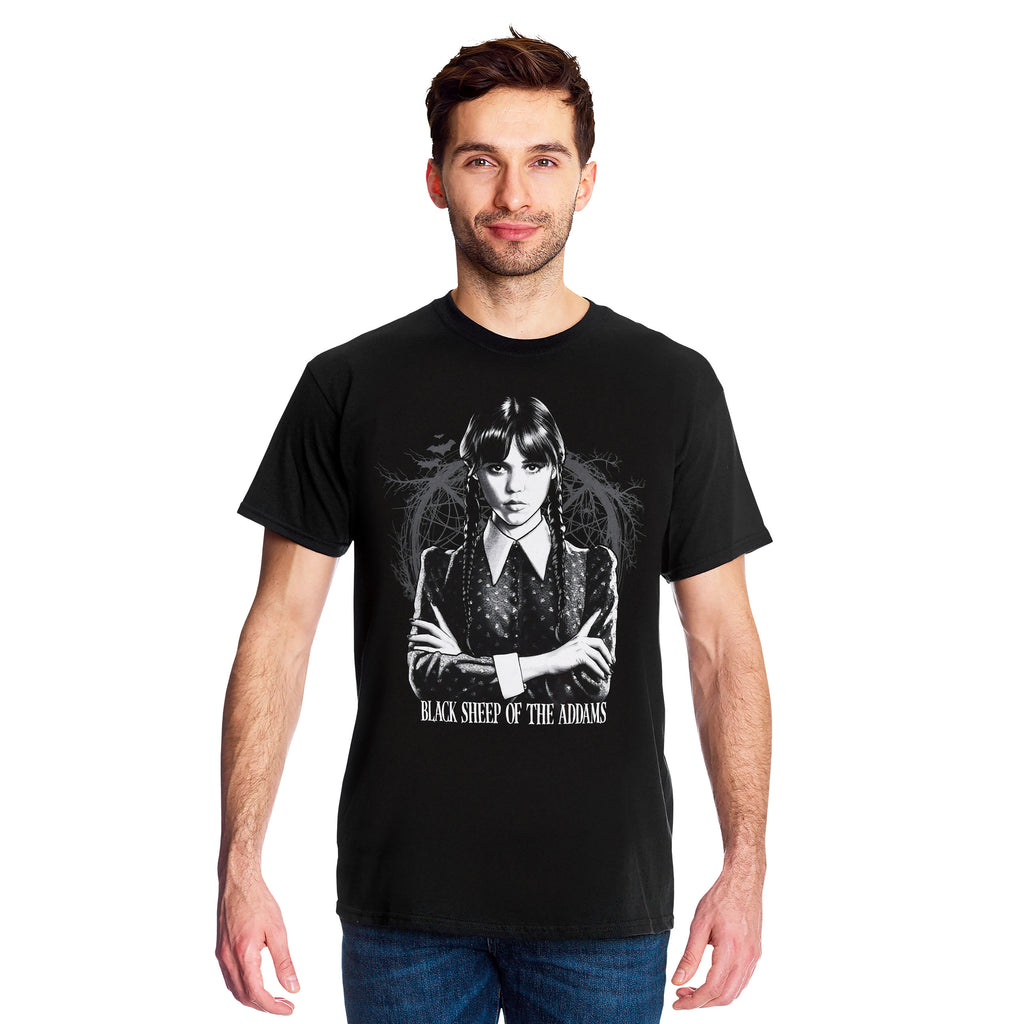 Imagen del producto Wednesday - Camiseta de oveja negra negra