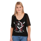 Imagen del producto Miércoles - Camiseta de Amor Macabro con mangas de mariposa