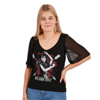 Imagen del producto Miércoles - Camiseta de Amor Macabro con mangas de mariposa
