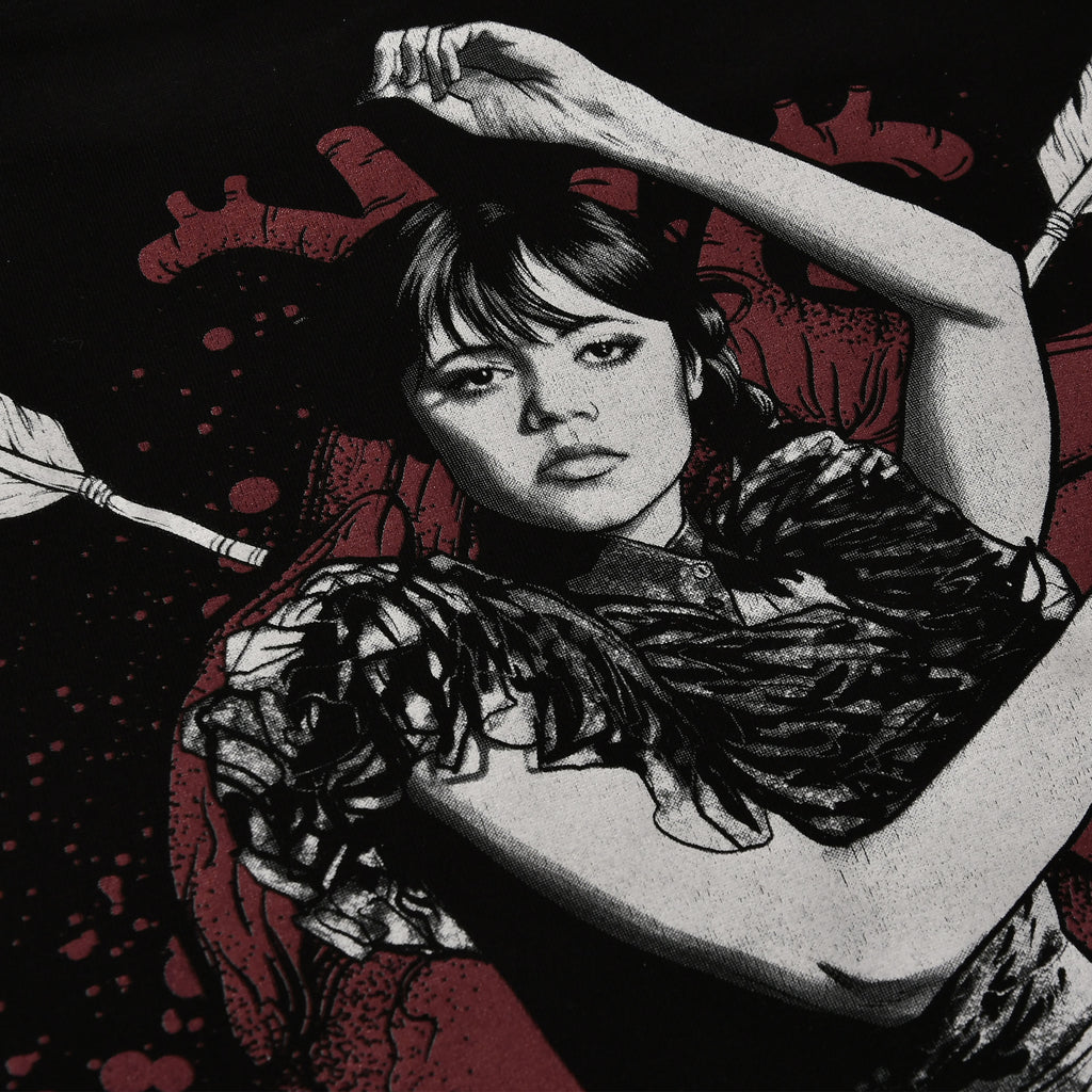 Imagen del producto Miércoles - Camiseta de Amor Macabro con mangas de mariposa