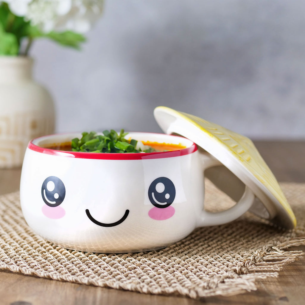 Imagen del producto Taza Kawaii con tapa para fans del Anime