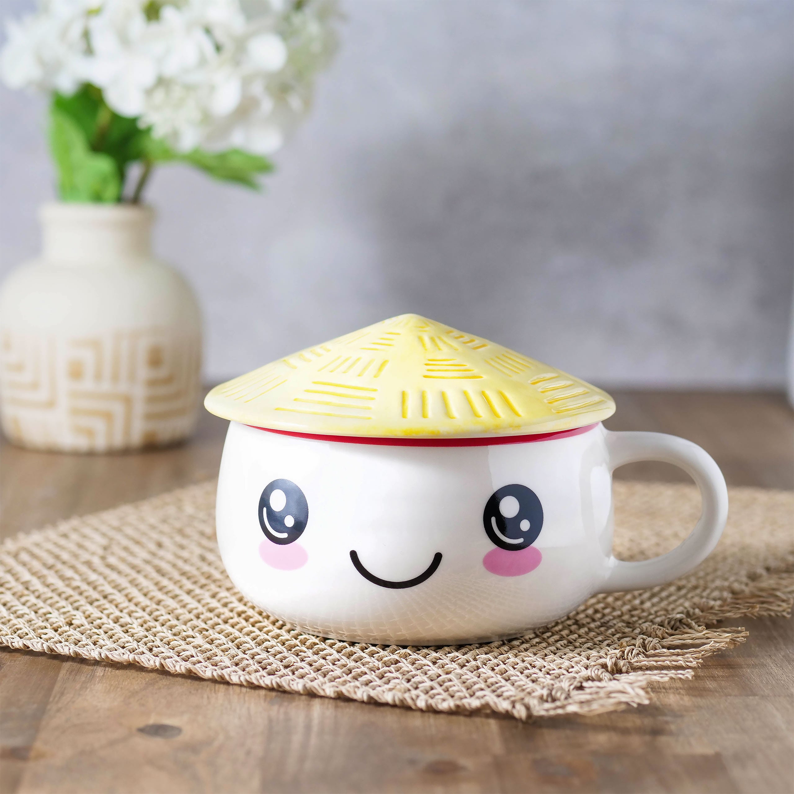 Imagen del producto Taza Kawaii con tapa para fans del Anime