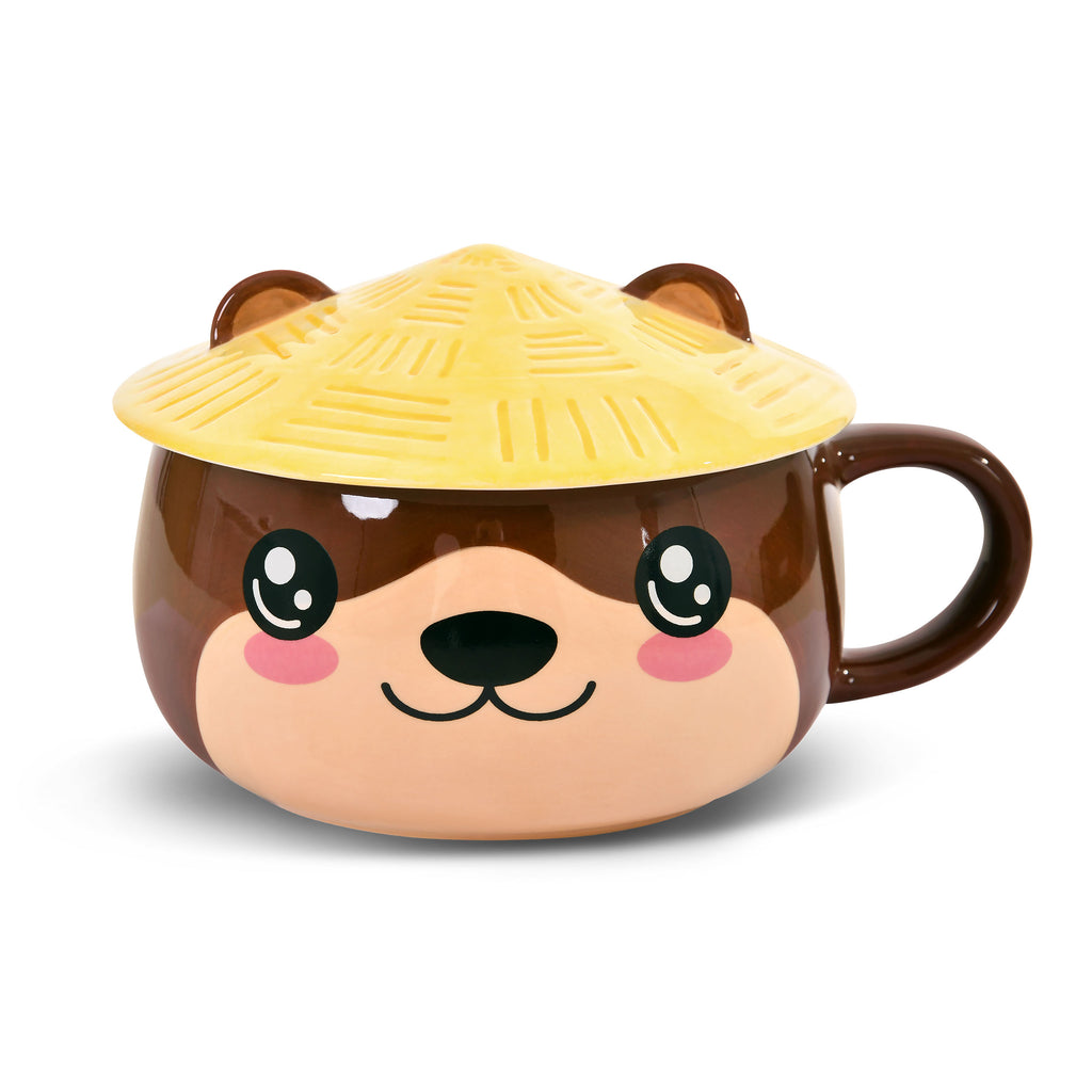 Imagen del producto Taza Kawaii de Nutria con tapa para fans del Anime