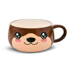 Imagen del producto Taza Kawaii de Nutria con tapa para fans del Anime