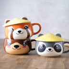 Imagen del producto Taza Kawaii de Nutria con tapa para fans del Anime