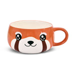 Imagen del producto Taza Kawaii de Panda Rojo con tapa para fans de Anime
