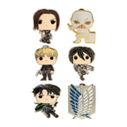 Imagen del producto Attack on Titan - Pin Funko Pop de personajes misteriosos
