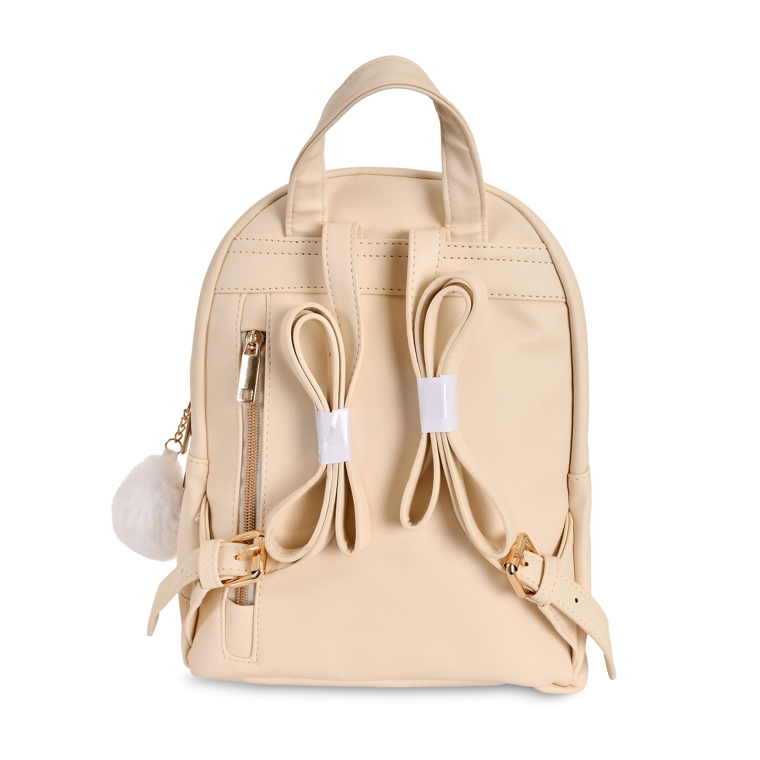 Imagen del producto Ilustrata - Mochila Dark Ramen con colgante Pom Pom beige
