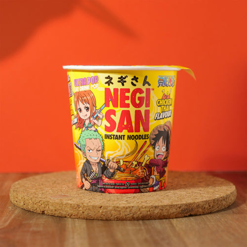 Imagen del producto One Piece Ramen - Luffy, Zoro y Nami Pollo Thai Instantáneo