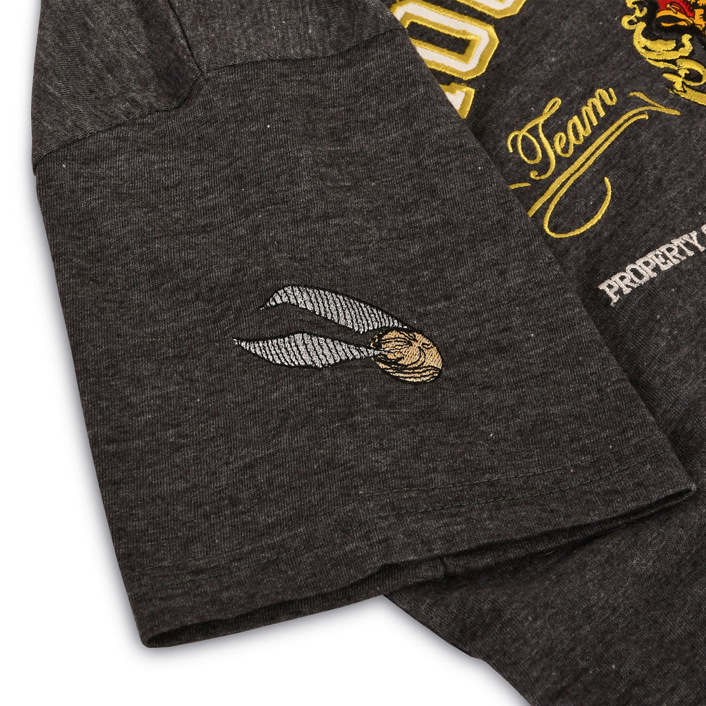 Imagen del producto Harry Potter - Camiseta Premium Gris con el Escudo de Hogwarts