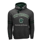 Imagen del producto Harry Potter - Sudadera con capucha premium gris con escudo de Slytherin