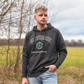 Imagen del producto Harry Potter - Sudadera con capucha premium gris con escudo de Slytherin