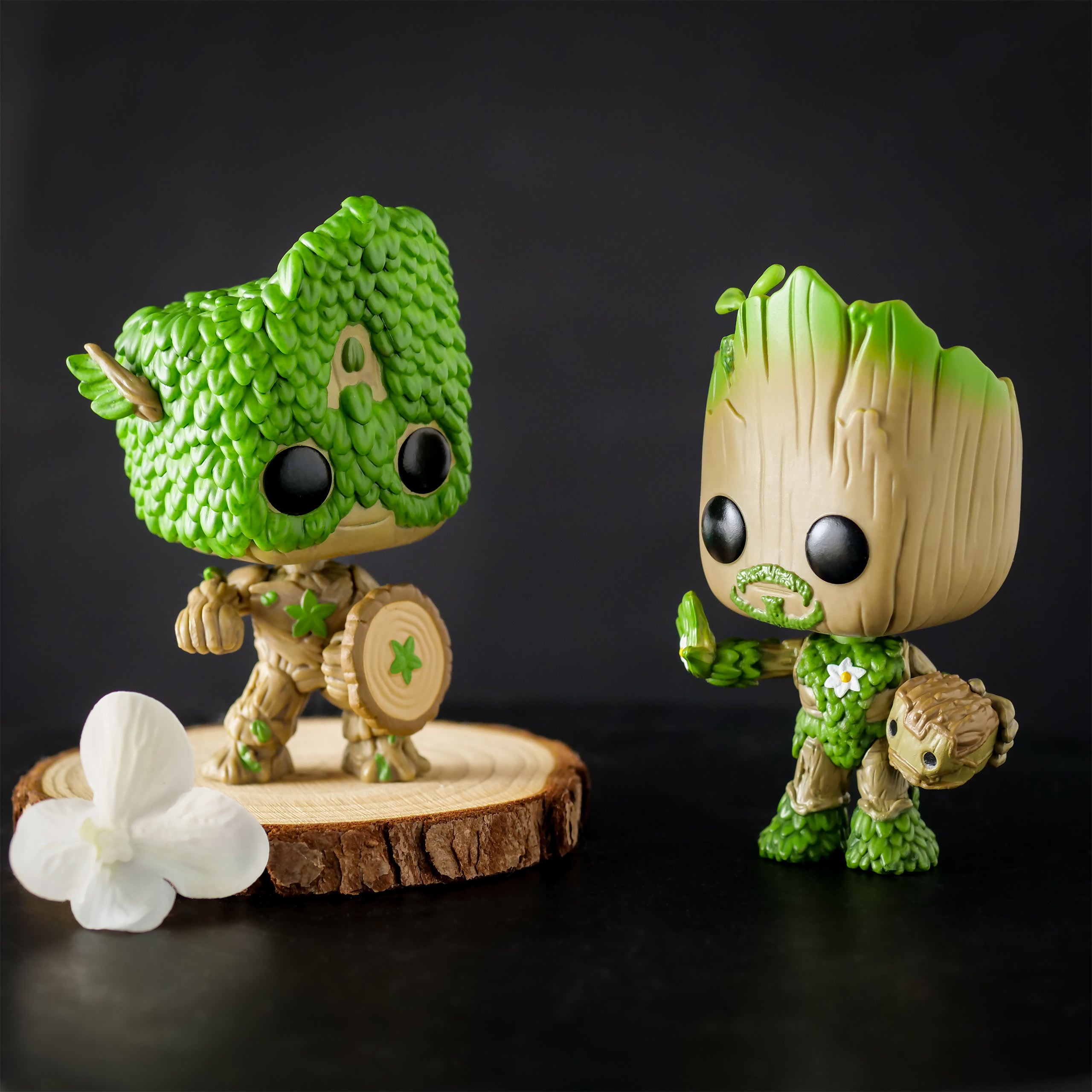 Imagen del producto Marvel - Somos Groot Capitán América Funko Pop Figura de Cabeza Oscilante