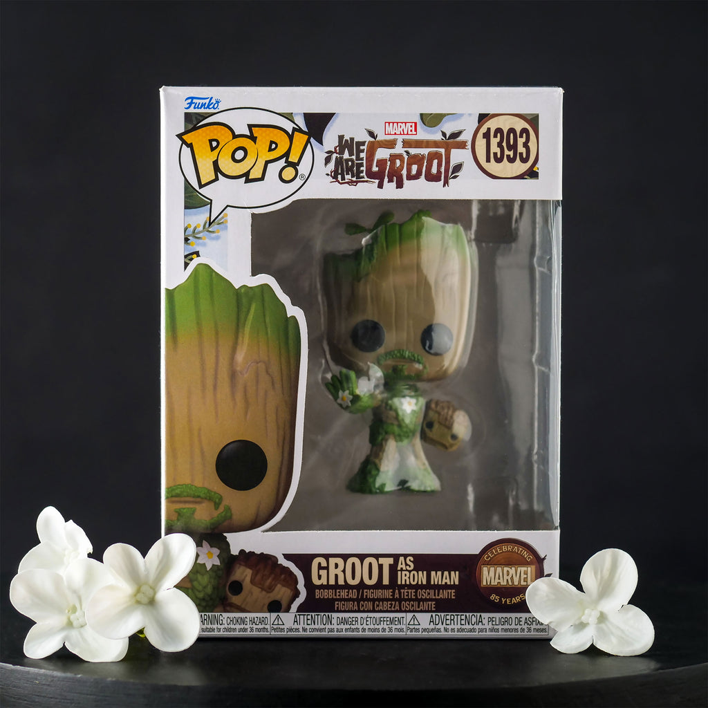 Imagen del producto Marvel - Somos Groot Iron Man Funko Pop Figura de Cabeza Oscilante