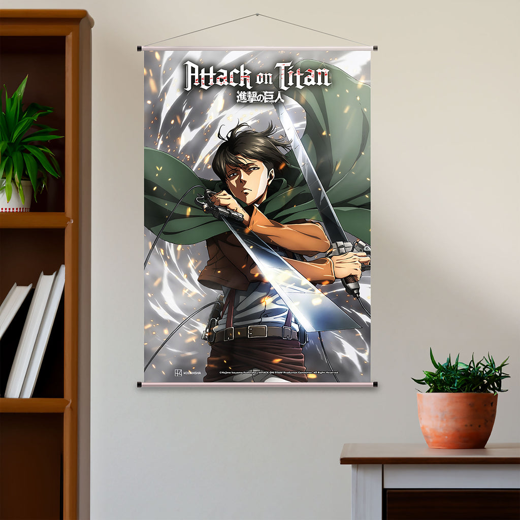 Imagen del producto Attack on Titan - Levi Ackermann Wall Scroll