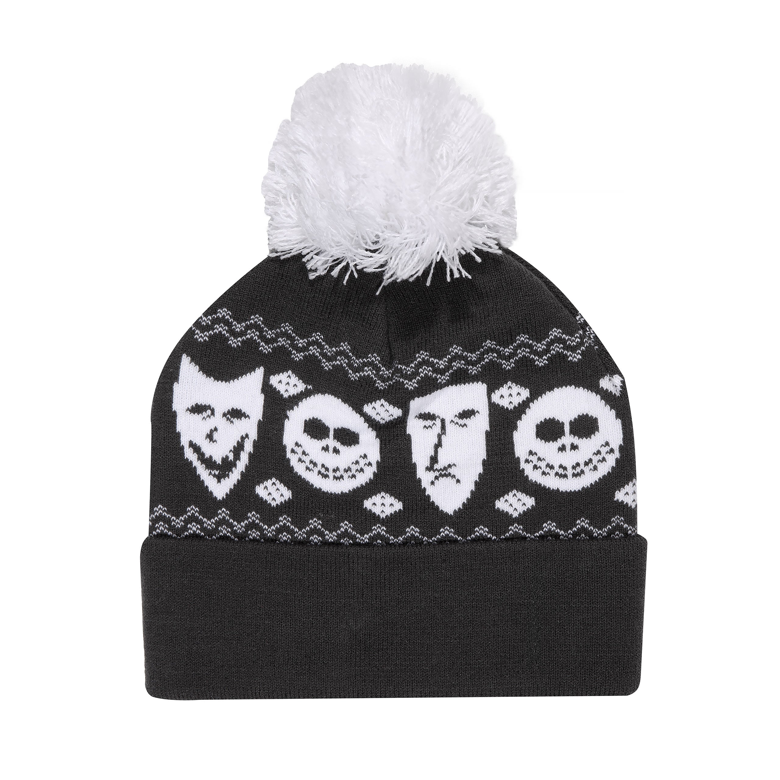 Imagen del producto Gorro con pompón de Miedo, Angustia y Terror - Pesadilla antes de Navidad