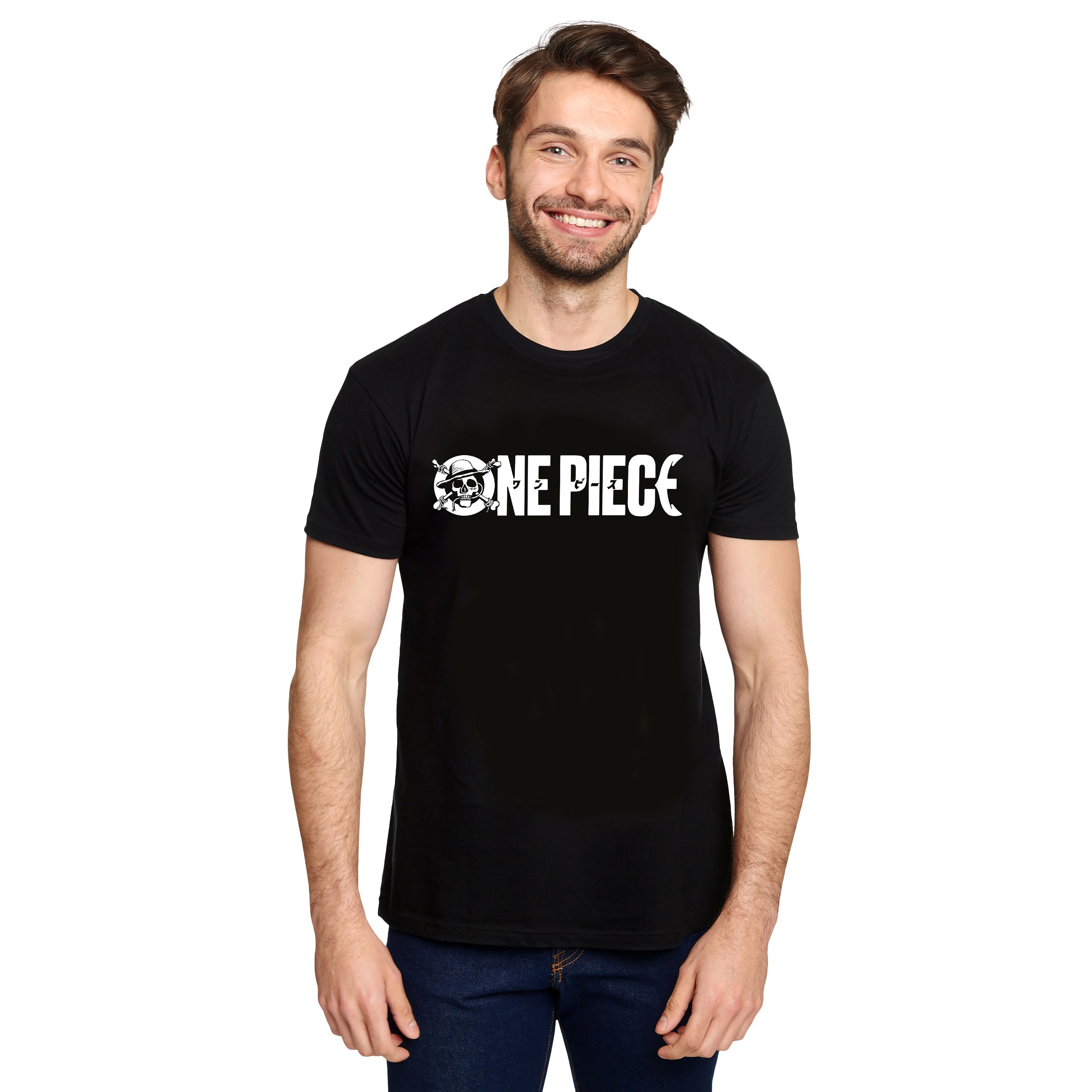 Imagen del producto One Piece - Camiseta negra con logo de la serie