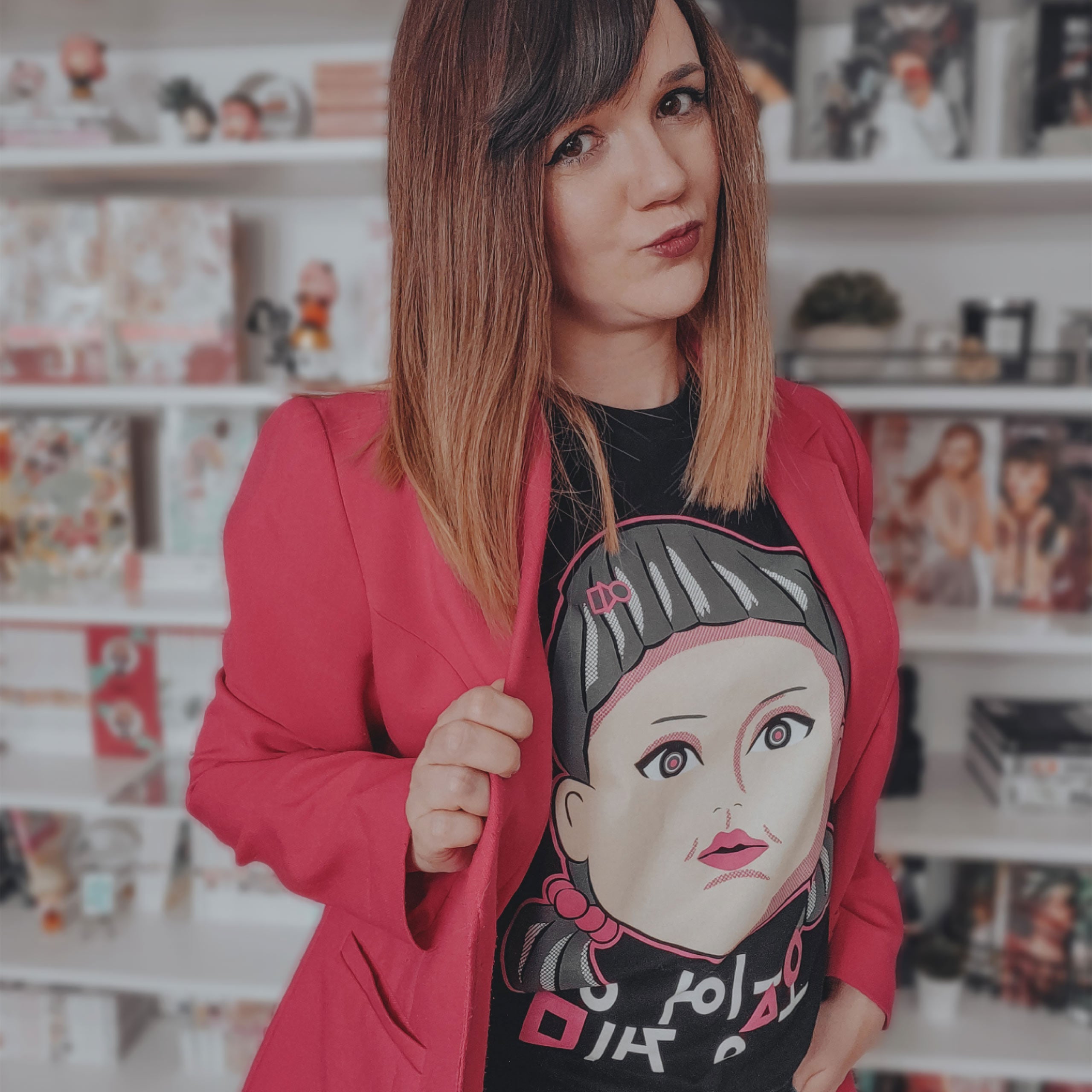 Imagen del producto Squid Game - Camiseta negra de la muñeca Young-Hee