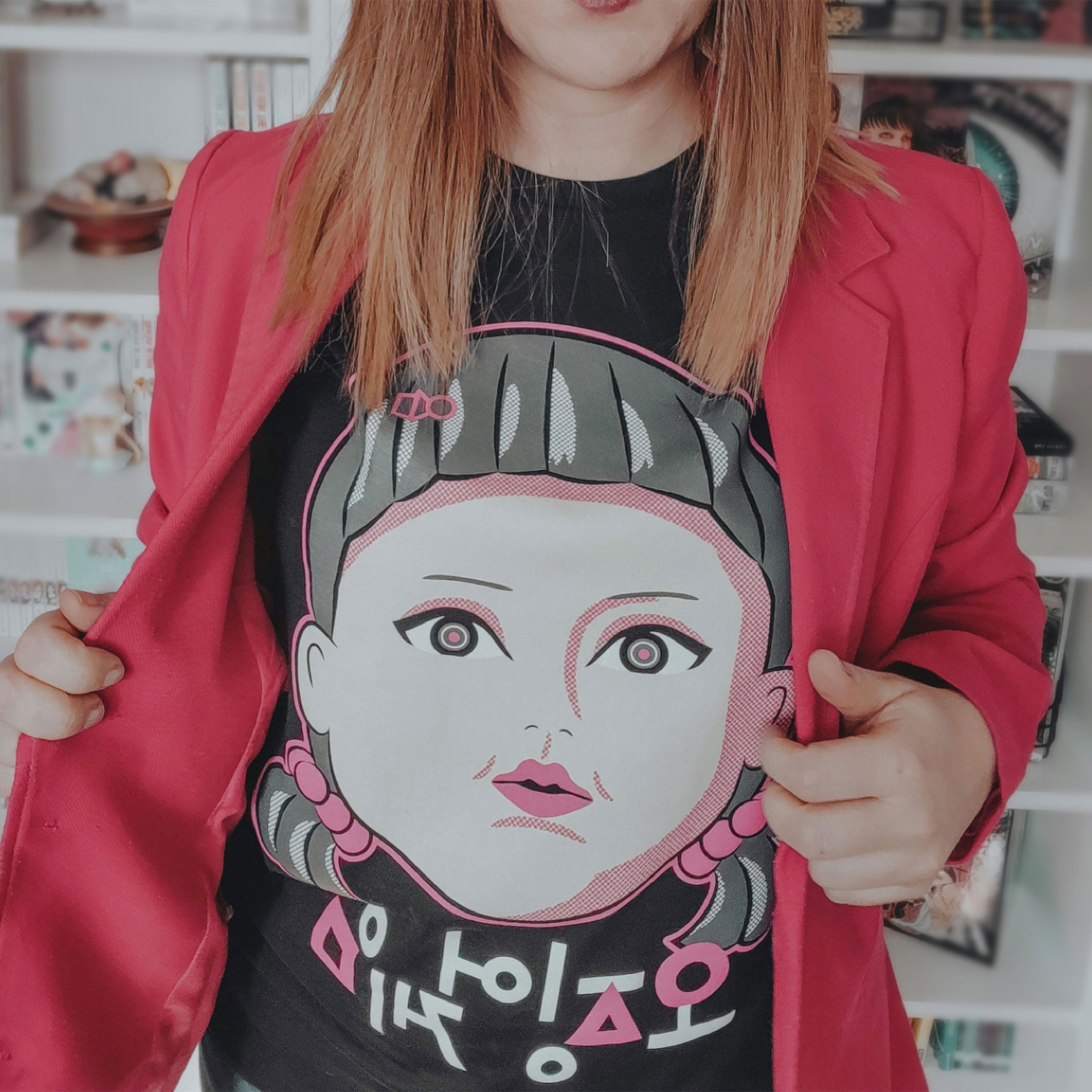 Imagen del producto Squid Game - Camiseta negra de la muñeca Young-Hee