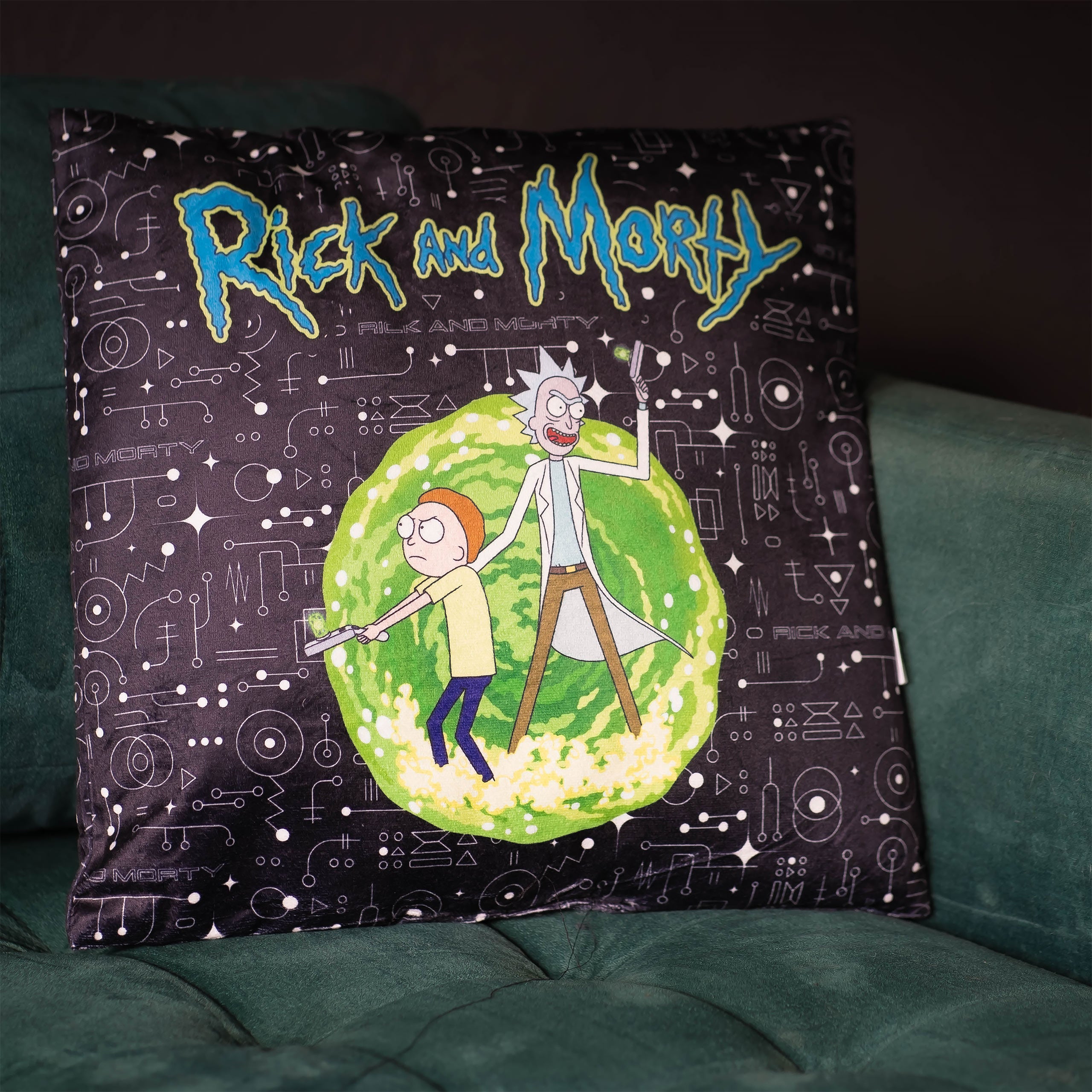 Imagen del producto Rick y Morty - Cojín de Portal y Ciencia